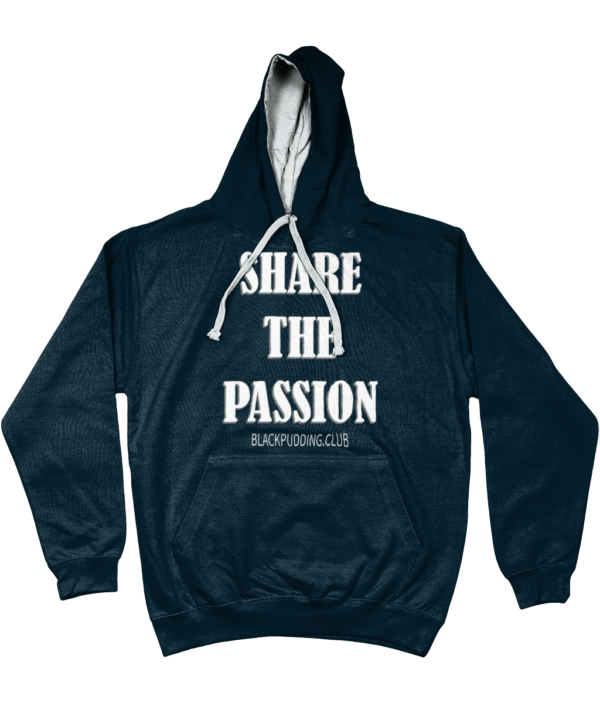 Share the Passion Hoodie - French Navy-Grey