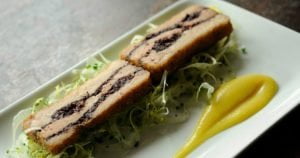 Pork Belly & Black Pudding with Apple Puree