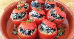 Scottish Stuffed Tomatoes with Black Pudding