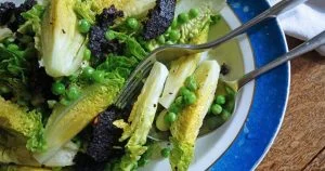 Summer Green Salad with Crispy Black Pudding by Tess Ward